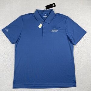 Adidas Polo‎ Shirt Mens XL Blue Performance Golf Lansdowne Resort And Spa New